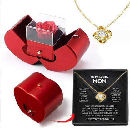 Eternal Love Necklace with Apple Gift Box