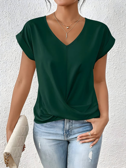 Emma™ | Casual T-shirt met V-hals -  Perfect voor de Lente!