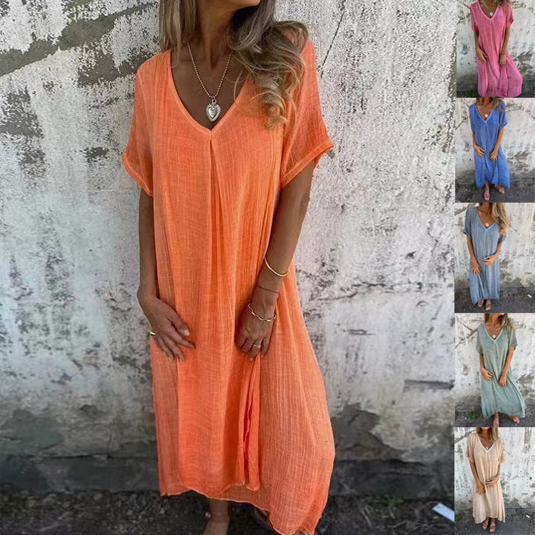 Kim™ | Luchtige V-Hals Jurk