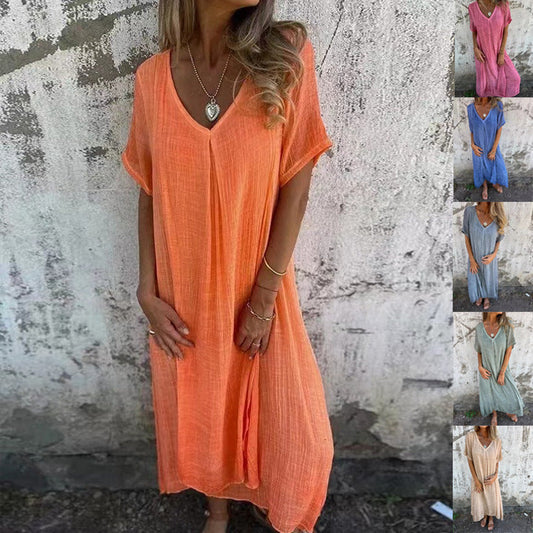 Kim™ | Luchtige V-Hals Jurk