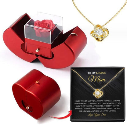 Eternal Love Necklace with Apple Gift Box