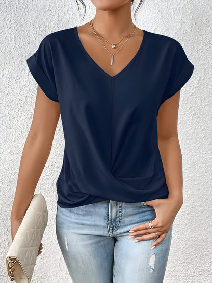 Emma™ | Casual T-shirt met V-hals -  Perfect voor de Lente!