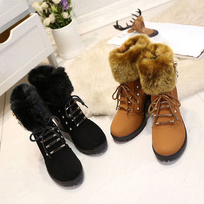 Velura™ | Enkelboots met Pluche en Rits
