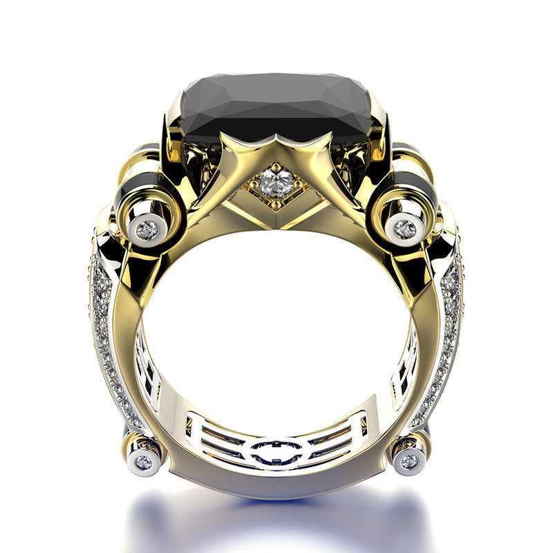 LustreBand™ | Vintage Ring met Brede Zirkonia